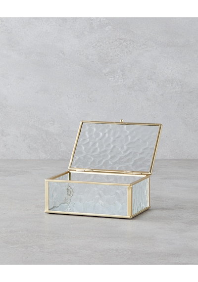 English Home Loya Cam Dekoratif Kutu 15x10x6 Cm Gold