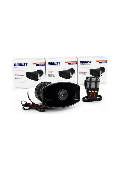 12v Mikrofonlu Siren Güçlü Sesli Araç Sireni Ve Anons Sistemi 100w