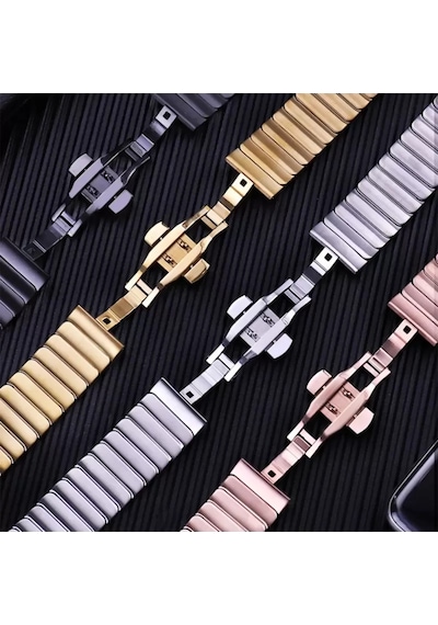 Newface Apple Watch 42mm Kr413 Fine Steel Kordon - Gold