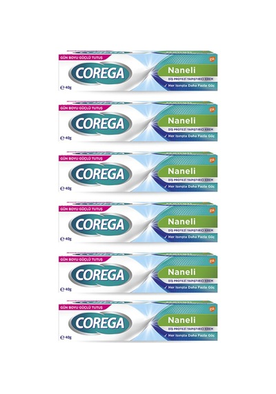 Süper Protez Yapıştırıcı Naneli Krem 40 Gr 6 Adet