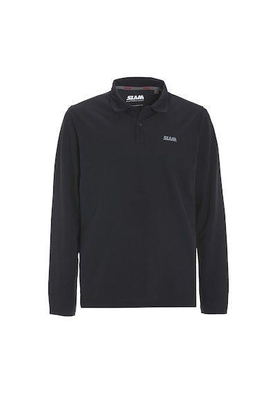 Slam Slam Tech Pique Polo Ls Erkek Mavi Tişört W13 Lacivert