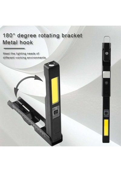 Silver Gs-2070 30w Şarjlı Mıknatıslı Katlanabilir Led Çalışma Tamirci Feneri Çok renkli