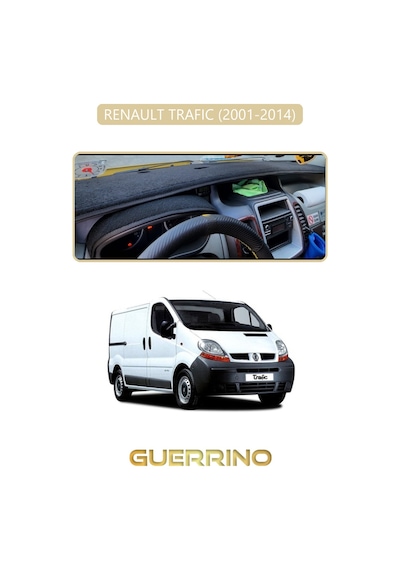 Renault Trafıc 2001-2014 Torpido Koruma Halısı Bej Kenar