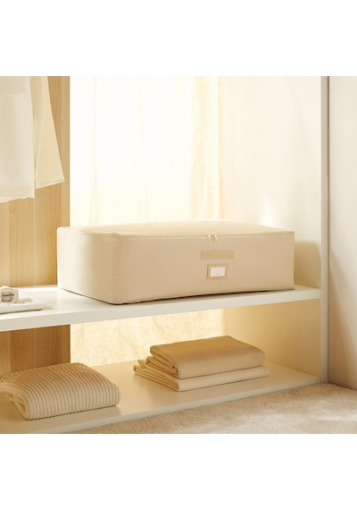 Ocean Home Textile Mega Boy Bej Balıksırtı Baza Altı Hurç 74 X 46 X 22 Cm Çok Renkli