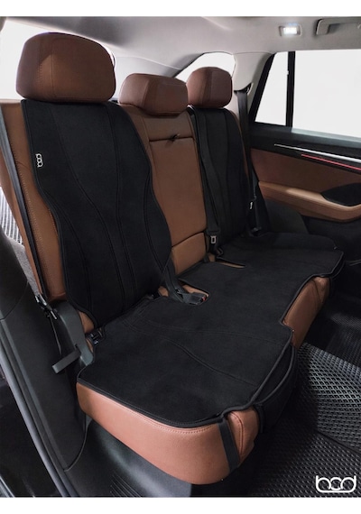 Bod Skoda Kodiaq Oto Koltuk Koruyucu Kılıf 2023-sonrası Latmos Serisi Siyah