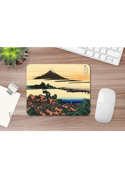 Hokusai Dawn At Isawa In The Kai Province 17 X 21 Cm Mouse Pad Mousepad