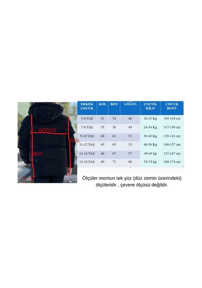 Pina Kids Erkek Çocuk Siyah Astarlı Çıkarılabilir Kapüşonlu Üç Cepli Nova Kumaş Kışlık Mont Km4015