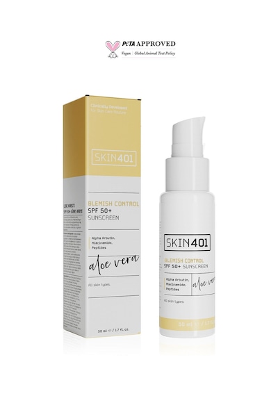 Skin401 Spf 50+ Leke Karşıtı Aloe Vera Nemlendiricili Güneş Kremi 50ml