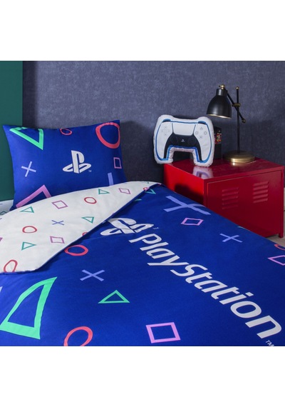 Taç Lisanslı Playstation Tek Kişilik Pamuk Nevresim Takımı 120 000000001000050868 Çok Renkli