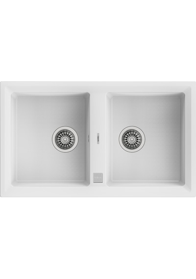 Teka Stone 90 B-Tg Çift Hazneli Tegranite Eviye - Beyaz - 115260012