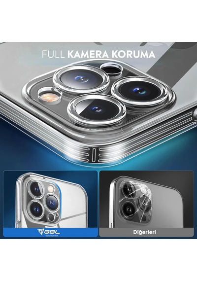 iPhone Uyumlu 13 Kamera Korumalı Şeffaf Silikon Kılıf Sku: Smg8690010121523