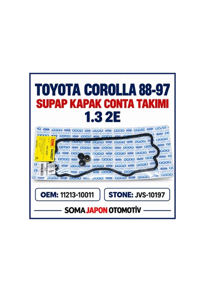 Corolla 88-97 1.3 Supap Kapak Conta Takımı Jvs-10197