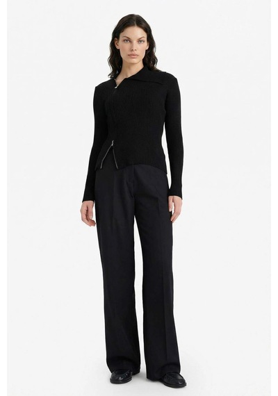 Defacto Slim Fit Dar Kesim Hırka G9075ax25wnbk81 Siyah-bk81