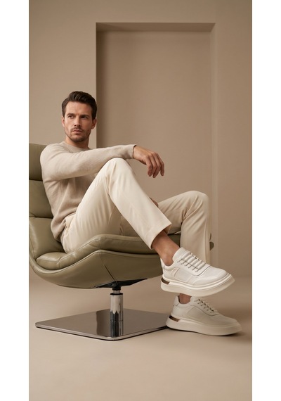 Daytex 2568 Togga - İçi Dışı Hakiki Deri Gizli Bağcıklı Silikon Kabartmalı Hafif Eva Taban Ortopedik Erkek Spor Sneaker Beyaz Daytex 2568 Togga - İçi Dışı Hakiki Deri Gizli Bağcıklı Silikon Kabartmalı Hafif Eva Taban Ortopedik Erkek Spor Sneaker Beyaz