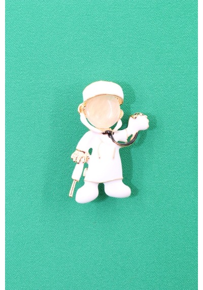 Doktor Broş. Taşlı Tasarım Doktor Broş. Yaka Iğnesi Broş. Erkek Broş. Broş. Çok Renkli