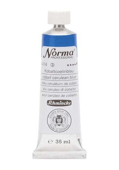 Schmincke Norma Profesyonel Yağlı Boya 35 ML 414 Cobalt Cerulean Blue
