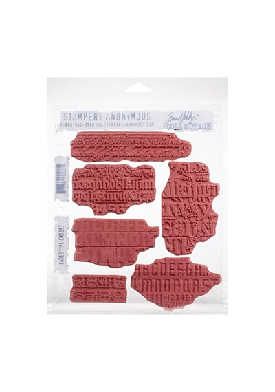 Damga Seti - Faded Tim Holtz Teması, Tek Beden