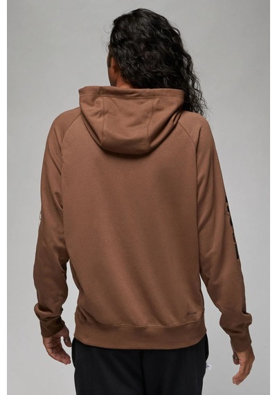 Nike Jordan Jumpman Fleece Pullover Hoodie Erkek Kapüşonlu Sweatshirt Kahverengi Kahverengi