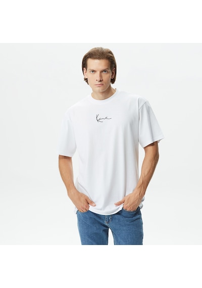 Karl Kani Small Signature Erkek Beyaz T-shirt 026 Kkmq12002 2800324