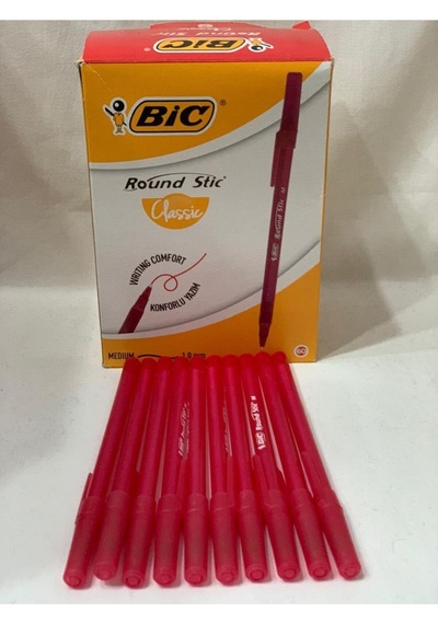 Bic Round Stic Tükenmez Kalem Kırmızı 10 Adet