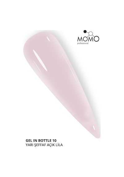 Momo Professional Protez Tırnak Jeli Gel In Bottle No.10 Yarı Şeffaf Açık Lila 18 Ml