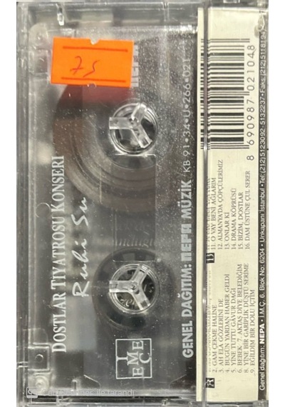 Plak Değildir Kaset Tir Ruhi Su Dostlar Tiyatrosu Konseri Kaset