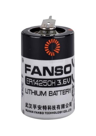 Fanso Er14250h - 1/2aa-3pt - 3.6v 1200 Mah Şarjsız Li-socl2 Lithium Pil - 3 Pinli