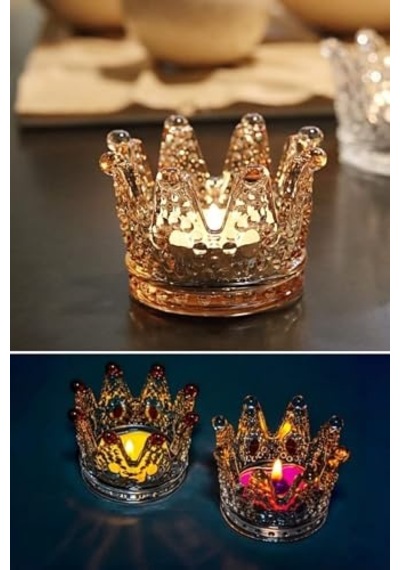 Gold Kral Tacı Model Mini Mumluk,küllük,lokumluk Çok Amaçlı Kase Diğer