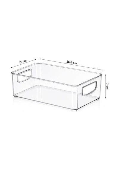 Urve Ur-3567 Şeffaf Mika Modüler Çok Amaçlı Organizer 25.4x15x7 Cm- 12'li Paket