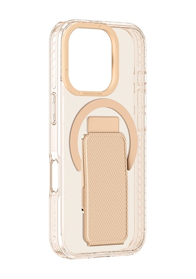 Apple Uyumlu iPhone 16 Pro Kılıf Magsafe Şarj Özellikli Standlı Amazingthing Titan Plus Kapak Rose Gold