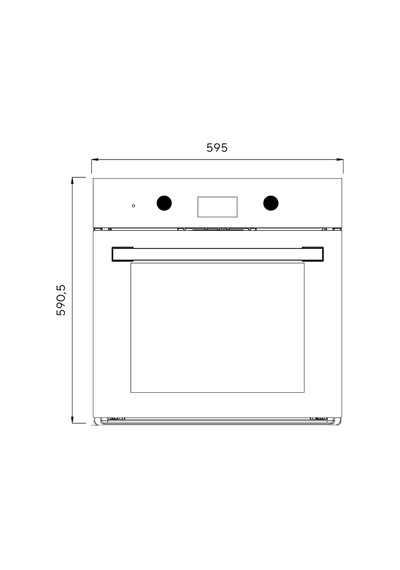 Kumtel B66-SF3 Digital Plus 55 L Antrasit Ankastre Fırın