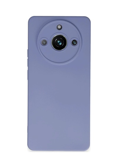 Realme 11 Pro Kılıf Nano İçi Kadife Silikon - Lila 0.2M-Çok Renkli