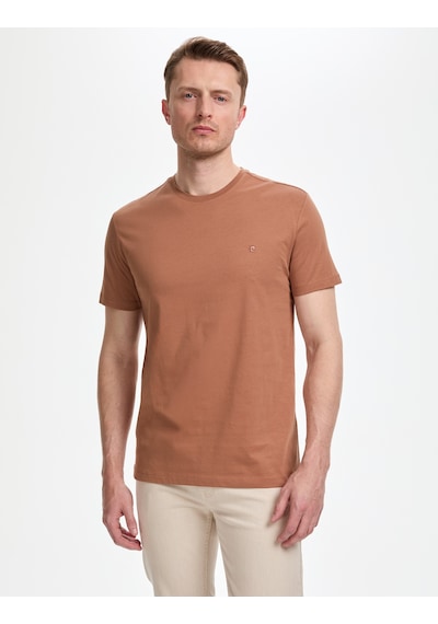 Pierre Cardin Erkek Açık Kahverengi Tişört Basic 50325307-vr002