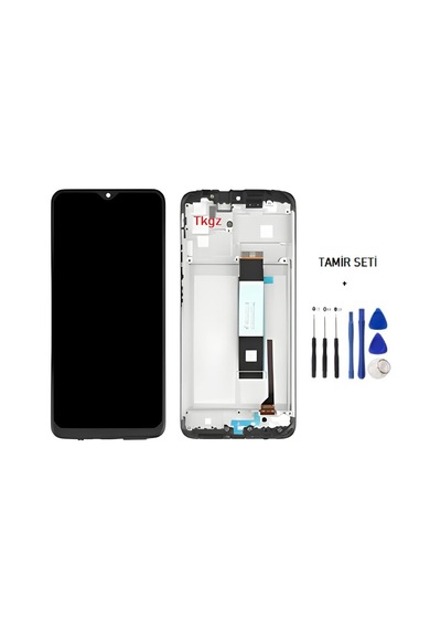 Xiaomi Poco M3 Uyumlu Lcd Ekran Dokunmatik Çıtalı Servis + Tamir Seti