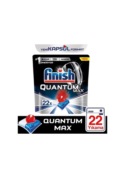 Finish Quantum Max Bulaşık Makinesi Deterjanı 3 x 22 Tablet