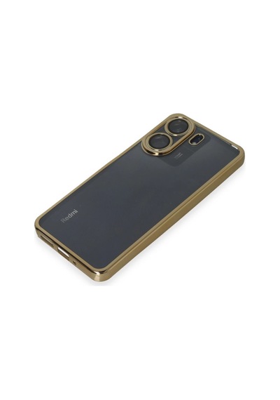 Xiaomi Redmi 13c Kılıf Razer Lensli Silikon - Gold