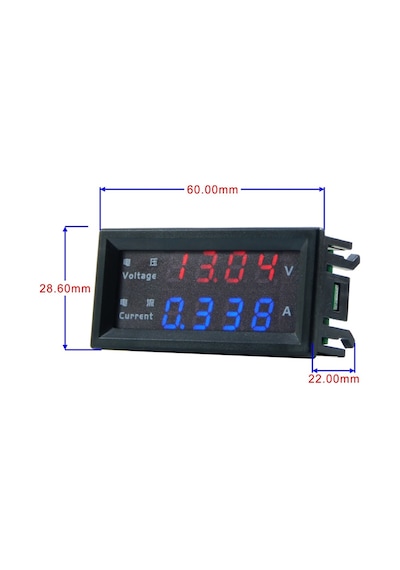 Alkatronik-Panel Tip Dc 0-200V 10A Mv Voltmetre Ma Ampermetre M4430