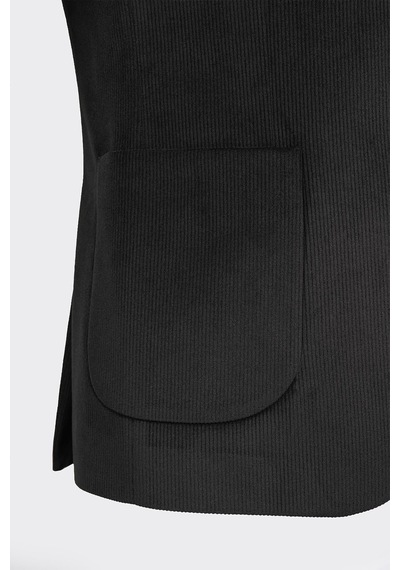 Siyah Kadife Fitilli Casual Premium Ceket Siyah Siyah Kadife Fitilli Casual Premium Ceket Siyah
