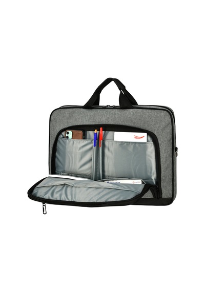 Galb Leather Cok Fonksiyonlu Ve Tam Korumali 17 Inc Laptop Evrak Cantasi Siyah