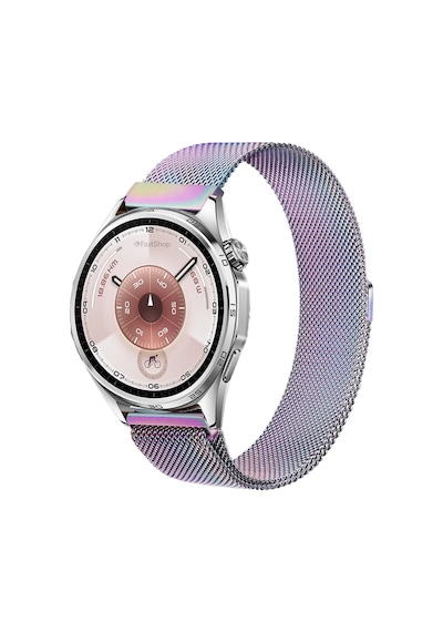 Huawei Watch Gt3 / Gt4 / Gt5 / Gt5 Pro / Gt6 / Gt6 Pro 46mm Uyumlu Manyetik Metal Hasır Örgü Kordon