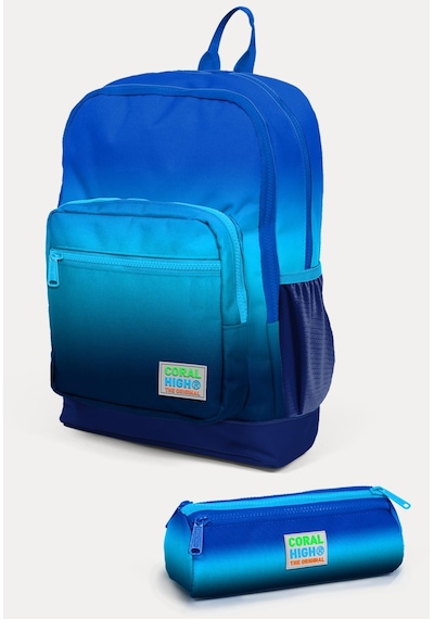 Coral High Kids Lacivert Mavi Renk Geçişli 2'li Okul Çanta Seti Set0223745