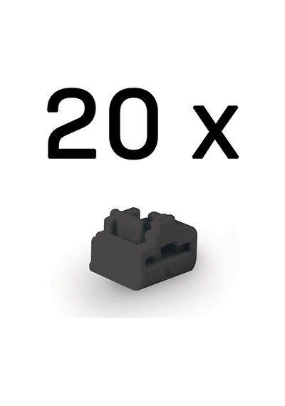 Lindy Lın-47892 20 Adet Rj 45 Siyah Kilitleme Aparatı