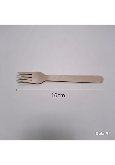 Kullan At Ahşap Tahta Çatal 100 Adet 16 Cm