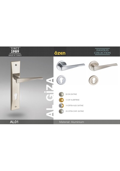 Kapı Kolu Al01 Giza Krom Yuv. Rozetli Oda