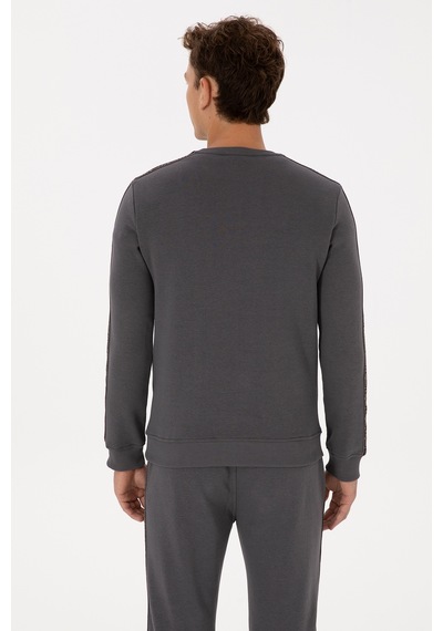 U.S. Polo Assn. Erkek Regular Fit Bisiklet Yaka Gri Sweatshirt 50316363-VR024