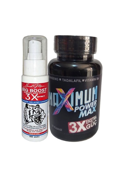 Maxsize 50 Ml Erkeğe Krem + Maximum Power Max Black 30lu Katılık&en-boy-çap Bakım Seti