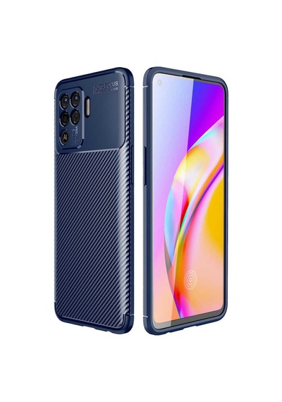 Oppo Reno 5 Lite Kılıf Karbon Silikon Case