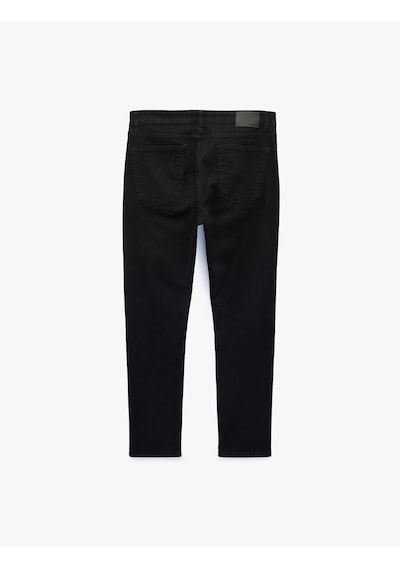Koton Pamuklu Normal Bel Skinny Jean Pantolon - Michael Jean Siyah 7wam40089nd