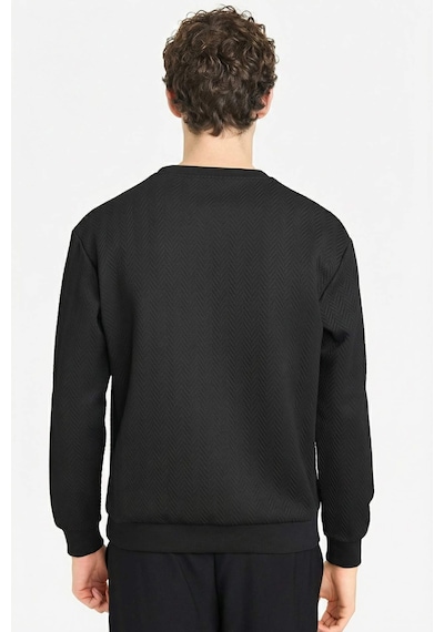 Defacto Regular Fit Bisiklet Yaka Sweatshirt F9854ax26spbk81 Siyah-bk81