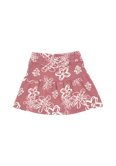 U.S. Polo Assn. Kız Çocuk Orkide Çiçek Desenli Örme Etek 50317971-VR221